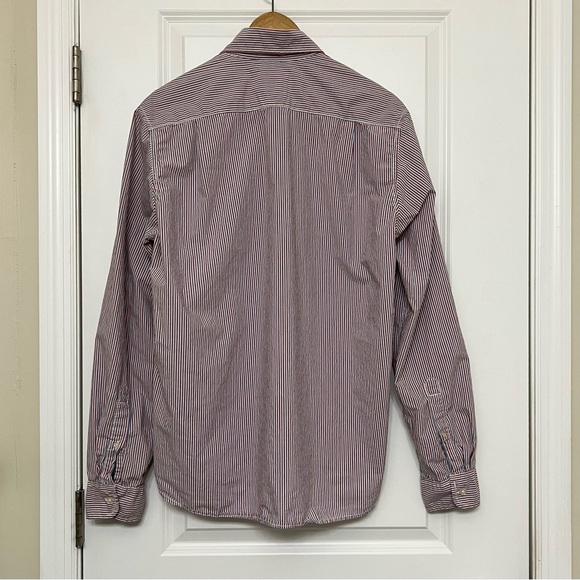 H&M L.O.O.G. Long Sleeve Button Down Stripped Shirt Men's Size Medium - Picture 2 of 8